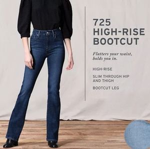 LEVI'S 725 HIGH RISE BOOTCUT WOMEN'S JEANS